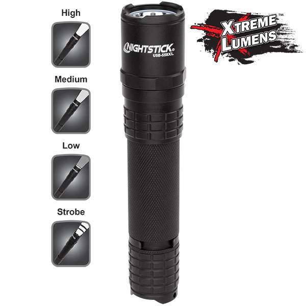 Nightstick USB Rechargeable Tactical Flashlight Full